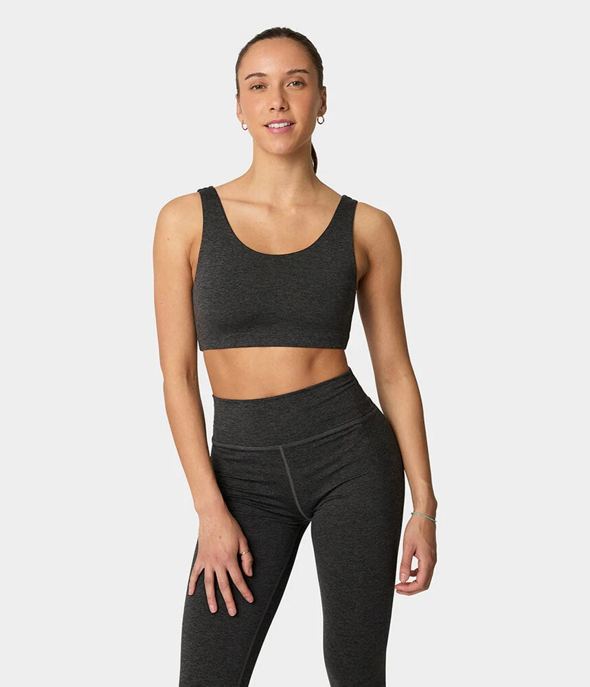 Manduka Ampquotdharaampquot Bra Phantom Heather