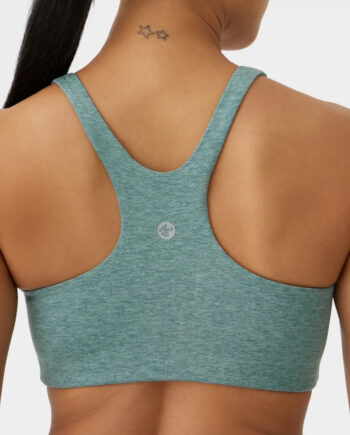 Manduka Ampquotdharaampquot Scoop Bra Black Sage Heather