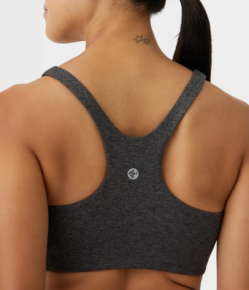 Manduka Ampquotdharaampquot Scoop Bra Phantom Heather