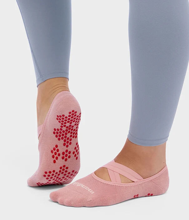 Manduka Equilibria Ballerina Pilatessokker Blush